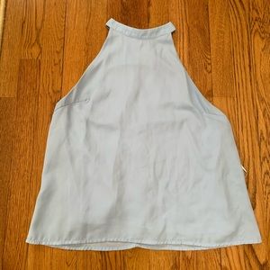 Light Blue High Neck Blouse